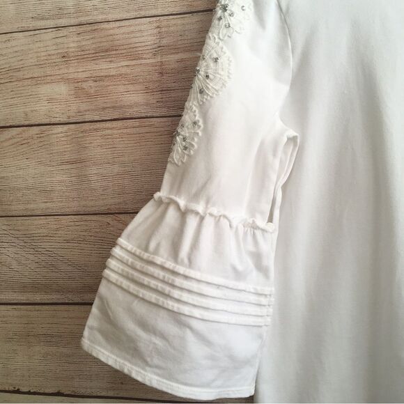 LILLY PULITZER FATIMA TOP IN WHITE - Picture 5 of 9